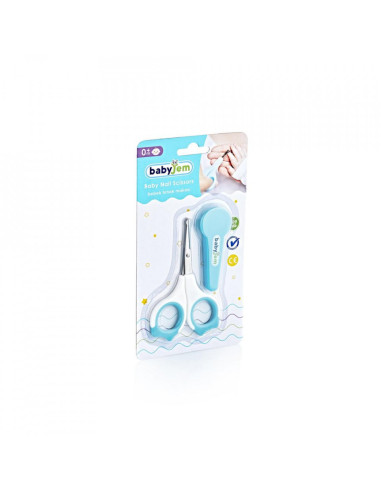 UP-bj_5202,Forfecuta pentru bebelusi cu suport protectie BabyJem (Culoare: Bleu)
