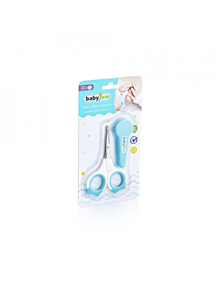 UP-bj_5202,Forfecuta pentru bebelusi cu suport protectie BabyJem (Culoare: Bleu)