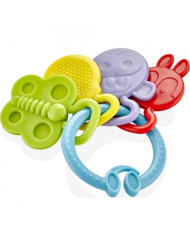 UP-bj_6443,Jucarie dentitie Rattle Teether BabyJem (Culoare: Rosu)