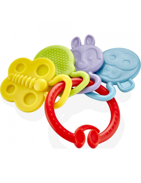 UP-bj_6445,Jucarie dentitie Rattle Teether BabyJem (Culoare: Bleu)