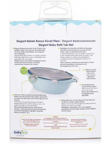 UP-bj_697,Suport textil elegant pentru cadite Babyjem