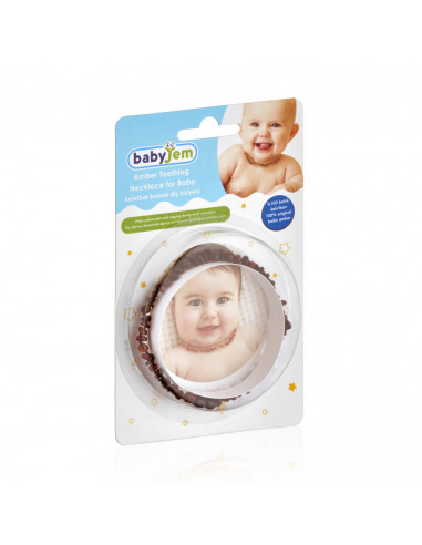 UP-bj_5872,Colier din chihlimbar pentru copii BabyJem (Culoare: Multicolor)