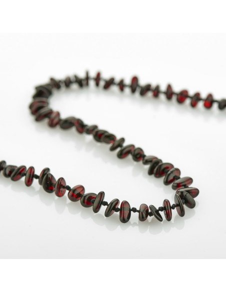 UP-bj_5873,Colier din chihlimbar pentru copii BabyJem (Culoare: Rosu)