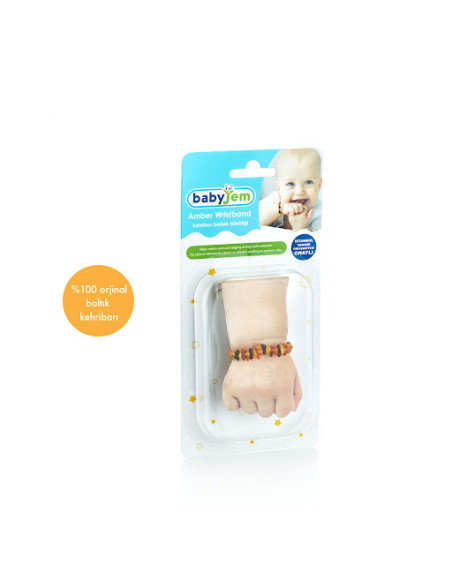 UP-bj_5885,Bratara din chihlimbar pentru bebelusi BabyJem (Culoare: Mixt)