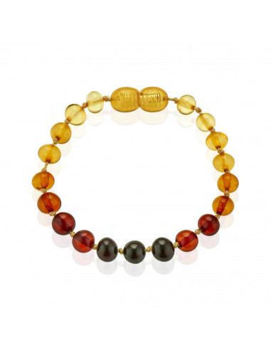 UP-bj_5882,Bratara din chihlimbar pentru bebelusi BabyJem (Culoare: Multicolor)