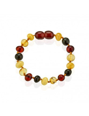 UP-bj_5882,Bratara din chihlimbar pentru bebelusi BabyJem (Culoare: Multicolor)