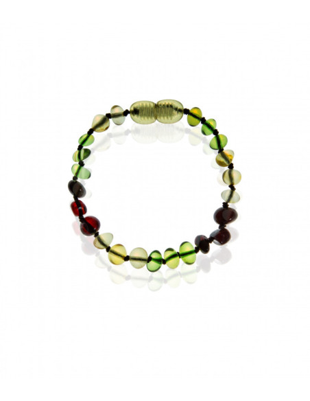 UP-bj_5883,Bratara din chihlimbar pentru bebelusi BabyJem (Culoare: Rosu)