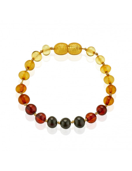 UP-bj_5883,Bratara din chihlimbar pentru bebelusi BabyJem (Culoare: Rosu)