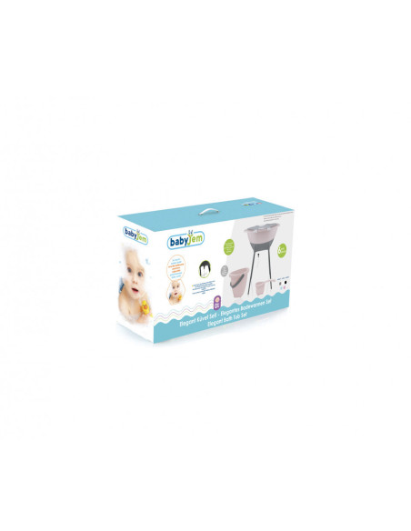 UP-bj_6964,Set de baie BabyJem Elegant (Culoare: Alb)