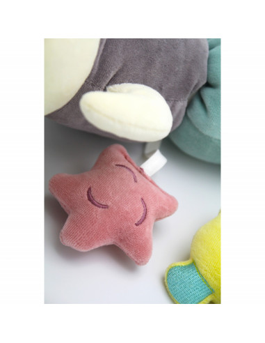 UP-bj_6751,Protectie laterala multifunctionala cu jucarii din plus BabyJem Caterpilar (Culoare: Verde)