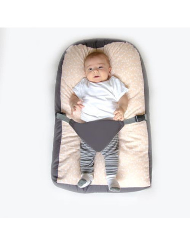 UP-bj_7443,Saltea anti-alunecare cu ham pentru bebelusi (Culoare: Somon)