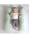 UP-bj_7451,Perna 3 in 1: babynest, pentru gravide si pentru alaptare in forma de U BabyJem (Culoare: Verde)