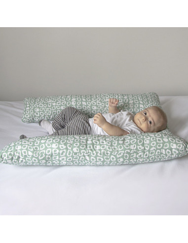 UP-bj_7451,Perna 3 in 1: babynest, pentru gravide si pentru alaptare in forma de U BabyJem (Culoare: Verde)