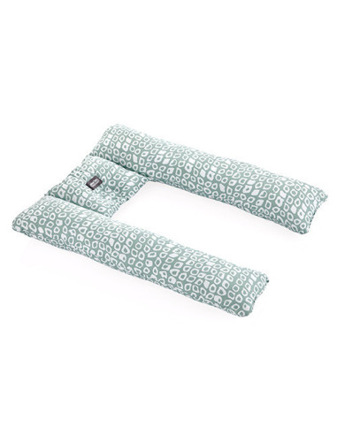UP-bj_7451,Perna 3 in 1: babynest, pentru gravide si pentru alaptare in forma de U BabyJem (Culoare: Verde)