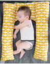 UP-bj_7451,Perna 3 in 1: babynest, pentru gravide si pentru alaptare in forma de U BabyJem (Culoare: Verde)