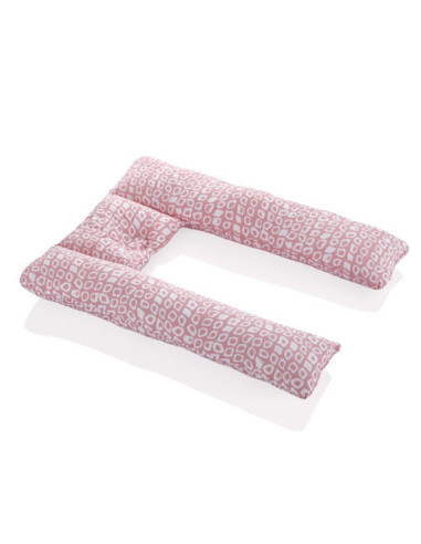 UP-bj_7452,Perna 3 in 1: babynest, pentru gravide si pentru alaptare in forma de U BabyJem (Culoare: Gri)