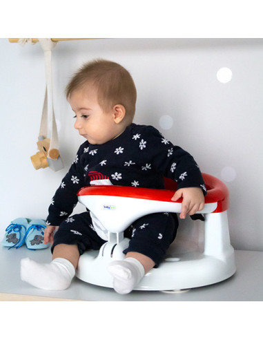 UP-bj_7511,Noul Scaun de baie bebelusi Bath and Feeding BabyJem (Culoare: Rosu)