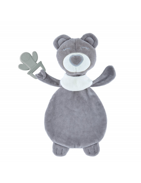 UP-bj_6801,Jucarie atasament cu jucarie dentitie Sleeping Friend BabyJem (Culoare: Verde)