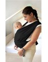 UP-bj_7342,Sistem de purtare wrap elastic pentru bebelusi BabyJem (Culoare: Gri)