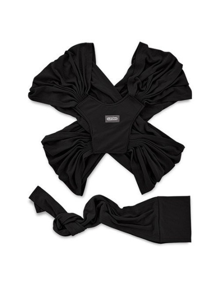 UP-bj_7342,Sistem de purtare wrap elastic pentru bebelusi BabyJem (Culoare: Gri)