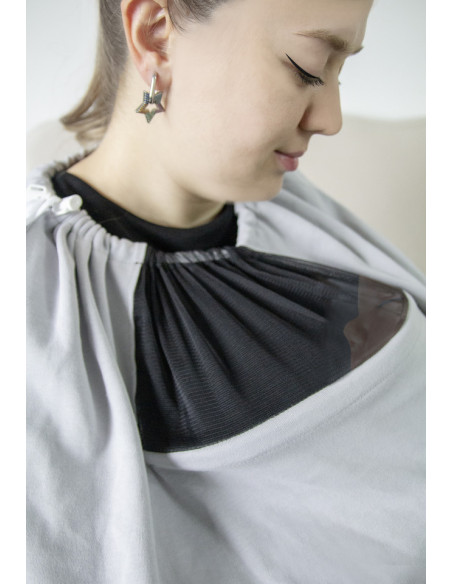 UP-bj_7351,Sal pentru alaptare cu fereastra din tul BabyJem (Culoare: Negru) UP-bj_7351,Sal pentru alaptare cu fereastra din tul BabyJem (Culoare: Negru)