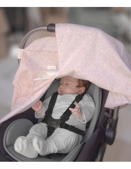 UP-bj_7102,Protectie soare pentru scaun auto 0-13 kg (Culoare: Roz)