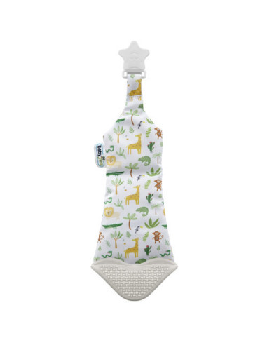 UP-bj_7501,Cravata bebelusi cu accesoriu de dentitie BabyJem (Culoare: Bleu)