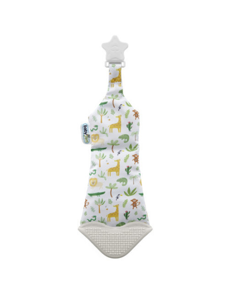 UP-bj_7501,Cravata bebelusi cu accesoriu de dentitie BabyJem (Culoare: Bleu)