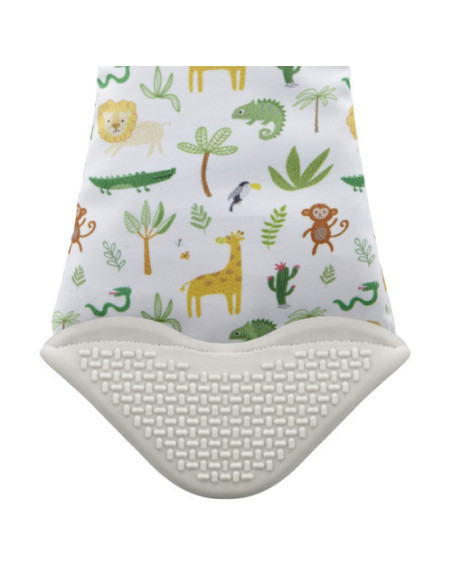 UP-bj_7501,Cravata bebelusi cu accesoriu de dentitie BabyJem (Culoare: Bleu)
