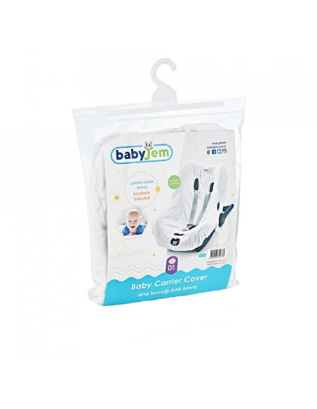 UP-bj_0771,Husa scaun auto 0-13 kg BabyJem Seat Cover (Culoare: Alb)