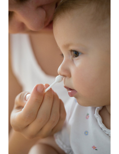 UP-bj_421,Betisoare de urechi cu protectie pentru bebelusi si copii 60 buc BabyJem
