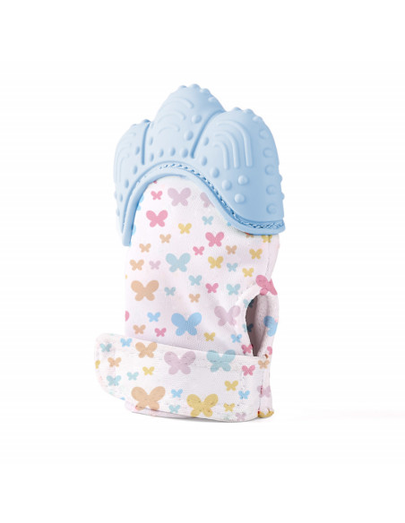 UP-bj_5261,Manusa bebelusi pentru dentitie Butterfly BabyJem (Culoare: Roz)