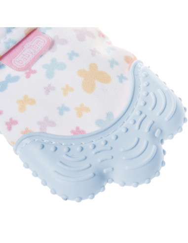 UP-bj_5261,Manusa bebelusi pentru dentitie Butterfly BabyJem (Culoare: Roz)