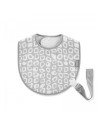 UP-bj_4533,Baveta cu suport pentru suzeta BabyJem (Culoare: Bleu)