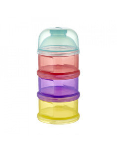 UP-bj_5451,Recipient lapte praf BabyJem cu 3 compartimente (Culoare: Multicolor)