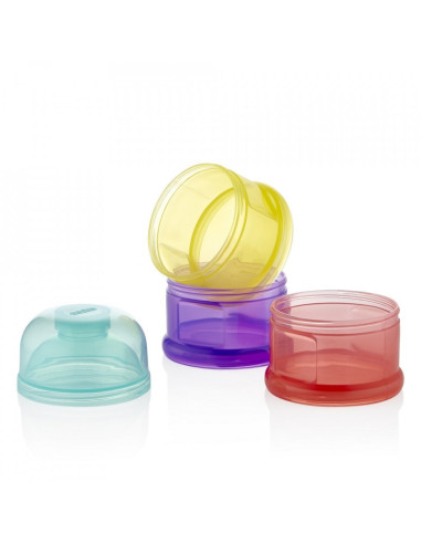 UP-bj_5451,Recipient lapte praf BabyJem cu 3 compartimente (Culoare: Multicolor)