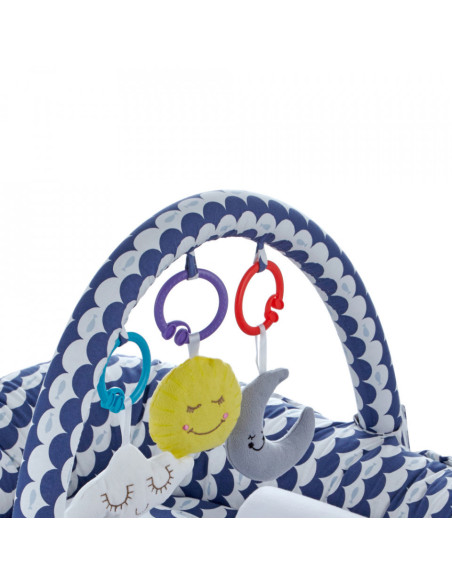 UP-bj_4897,Salteluta Baby Nest cu bara jucarii Between parents (Culoare: Roz)