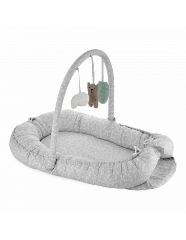 UP-bj_4895,Salteluta Baby Nest cu bara jucarii Between parents (Culoare: Somon)