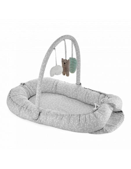 UP-bj_4895,Salteluta Baby Nest cu bara jucarii Between parents (Culoare: Somon)