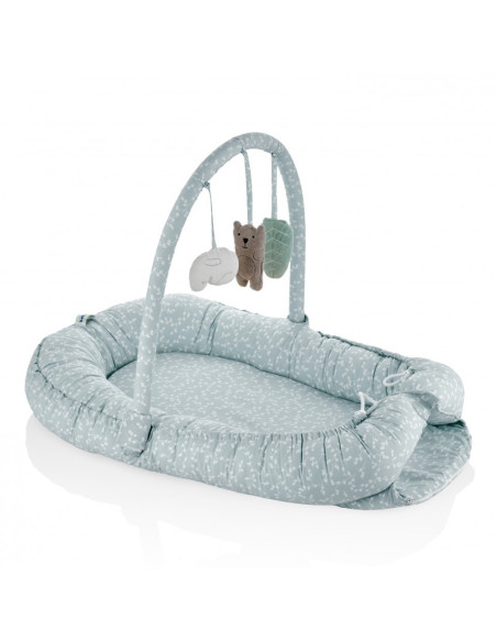 UP-bj_4895,Salteluta Baby Nest cu bara jucarii Between parents (Culoare: Somon)