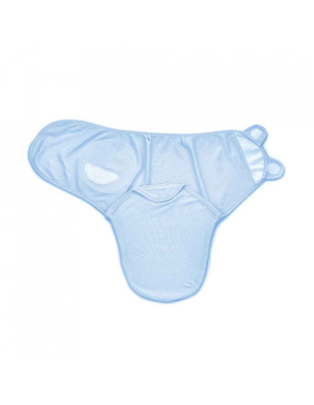 UP-bj_4305,Sistem de infasare din bumbac 0-3 luni BabyJem Swaddle (Culoare: Gri)