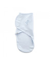 UP-bj_4302,Sistem de infasare din bumbac 0-3 luni BabyJem Swaddle (Culoare: Bleu)