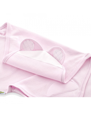 UP-bj_4302,Sistem de infasare din bumbac 0-3 luni BabyJem Swaddle (Culoare: Bleu)