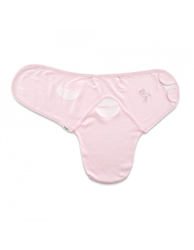 UP-bj_4302,Sistem de infasare din bumbac 0-3 luni BabyJem Swaddle (Culoare: Bleu)