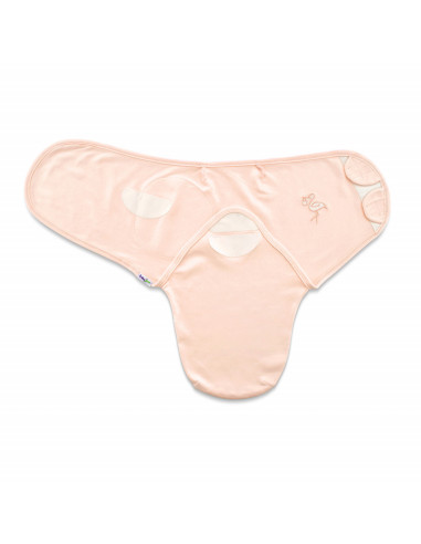 UP-bj_4302,Sistem de infasare din bumbac 0-3 luni BabyJem Swaddle (Culoare: Bleu)