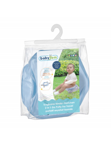 UP-bj_5914,Olita portabila 2in1 BabyJem Portable Seat (Culoare: Bleu)