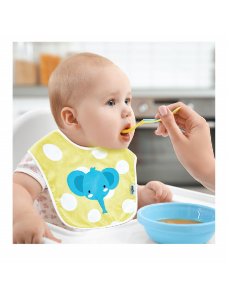 UP-bj_5023,Baveta pentru copii din bumbac Dots (Culoare: Bleu)