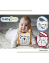 UP-bj_6072,Baveta din bumbac BabyJem (Culoare: Bleu)