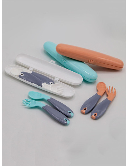 UP-bj_7043,Cutie pentru depozitare tacamuri BabyJem (Culoare: Bleu)