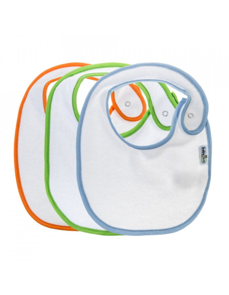 UP-bj_3191,Set 3 bavete cu capse din bumbac (Pentru: Fete)